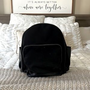 Black backpack for travel